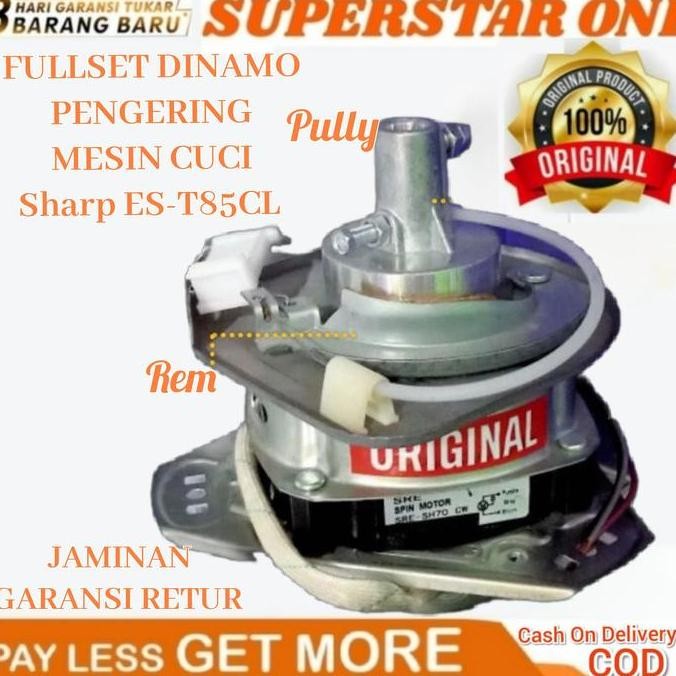FULLSET Dinamo Pengering Mesin Cuci Sharp ES-T85CL TEB