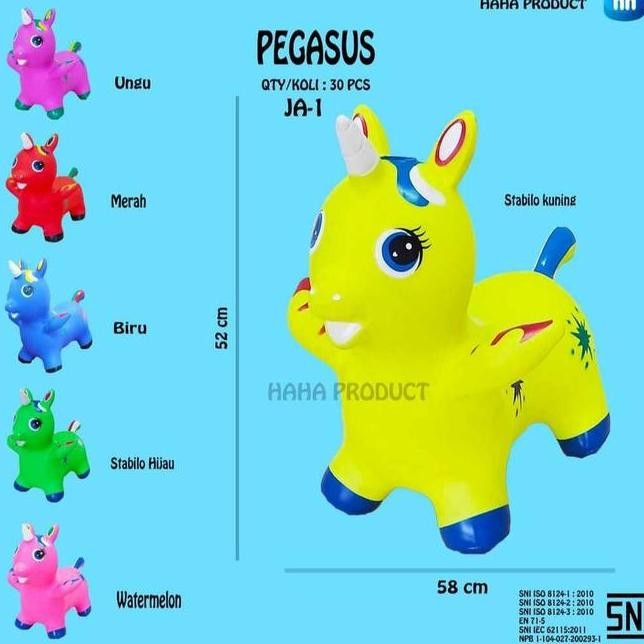 Kuda Poni Peg Mainan Anak Kudakudaan Karet Animal Jumping