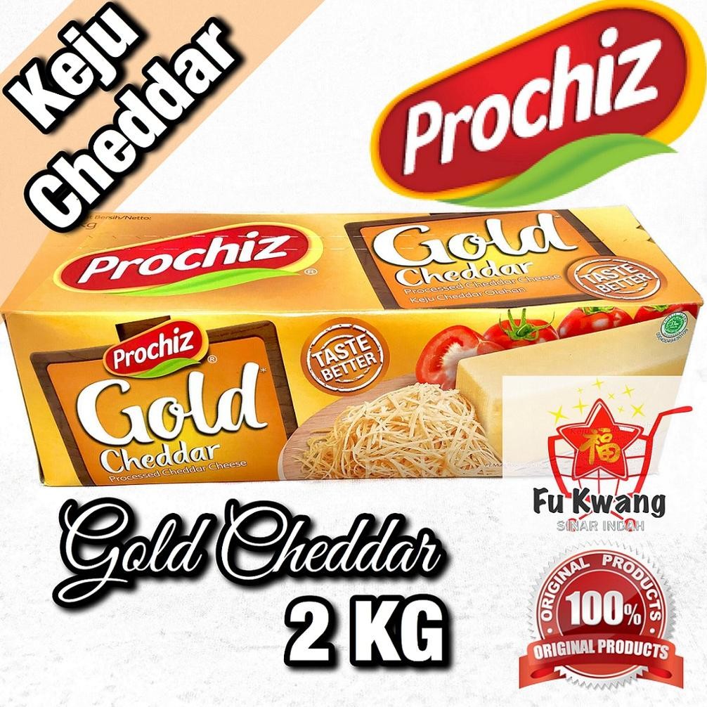 

Baru Keju Prochiz Gold Cheddar Cheese Olahan 2 Kg | Keju Cheddar Parut Serbaguna Murah