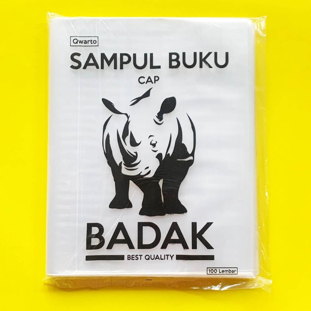 

PER PAK ISI 100 Sampul Plastik Kwarto BADAK / Plastik Sampul Buku Ukuran Buku Kwarto RB07