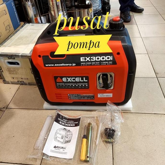 

Terlaris Genset Silent Inverter 2000 Watt 2.5Kva Excell Ex 3000I Japan Quality