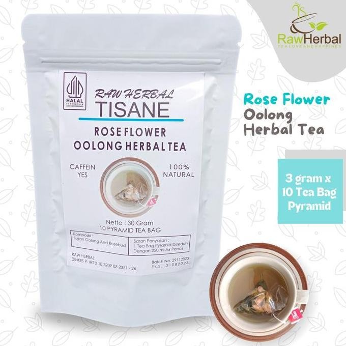 

SALE!!! Rose Flower Oolong Herbal Tea/Tea Bag Pyramid 3gr x 10 Tea Bag Pyramid