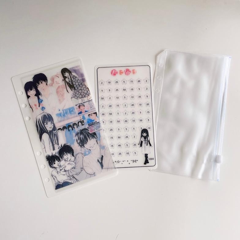 

(3 in 1) saving challenge / menabung untuk binder A6 RB07