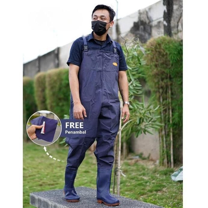 

Terlaris Celana Sepatu Set Boot Sawah Petani Full Body Anti Air Bahan Premium