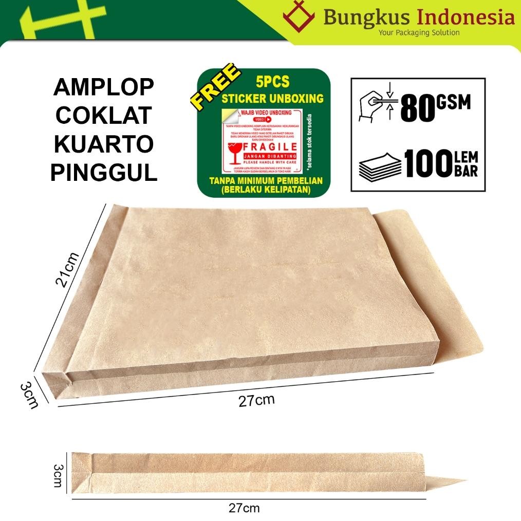 

Baru Amplop Coklat Kuarto 21x27cm Pinggul | Amplop Arsip Dokumen Kecil