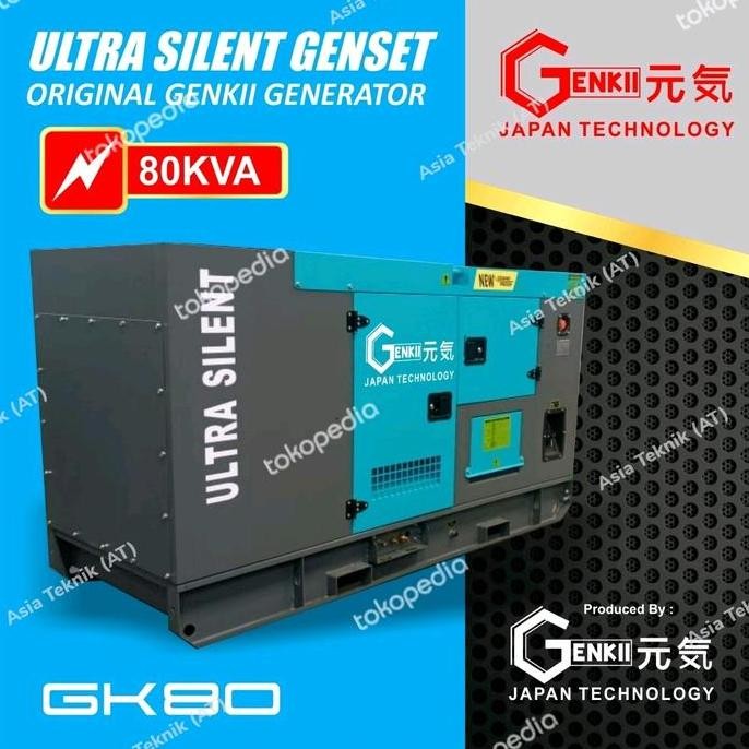 

Terlaris Genset Super Silent 80 Kva Heavy Duty Genkii