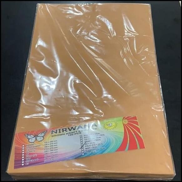 

Baru Amplop Coklat Folio Lem GAND Isi 100 Lembar