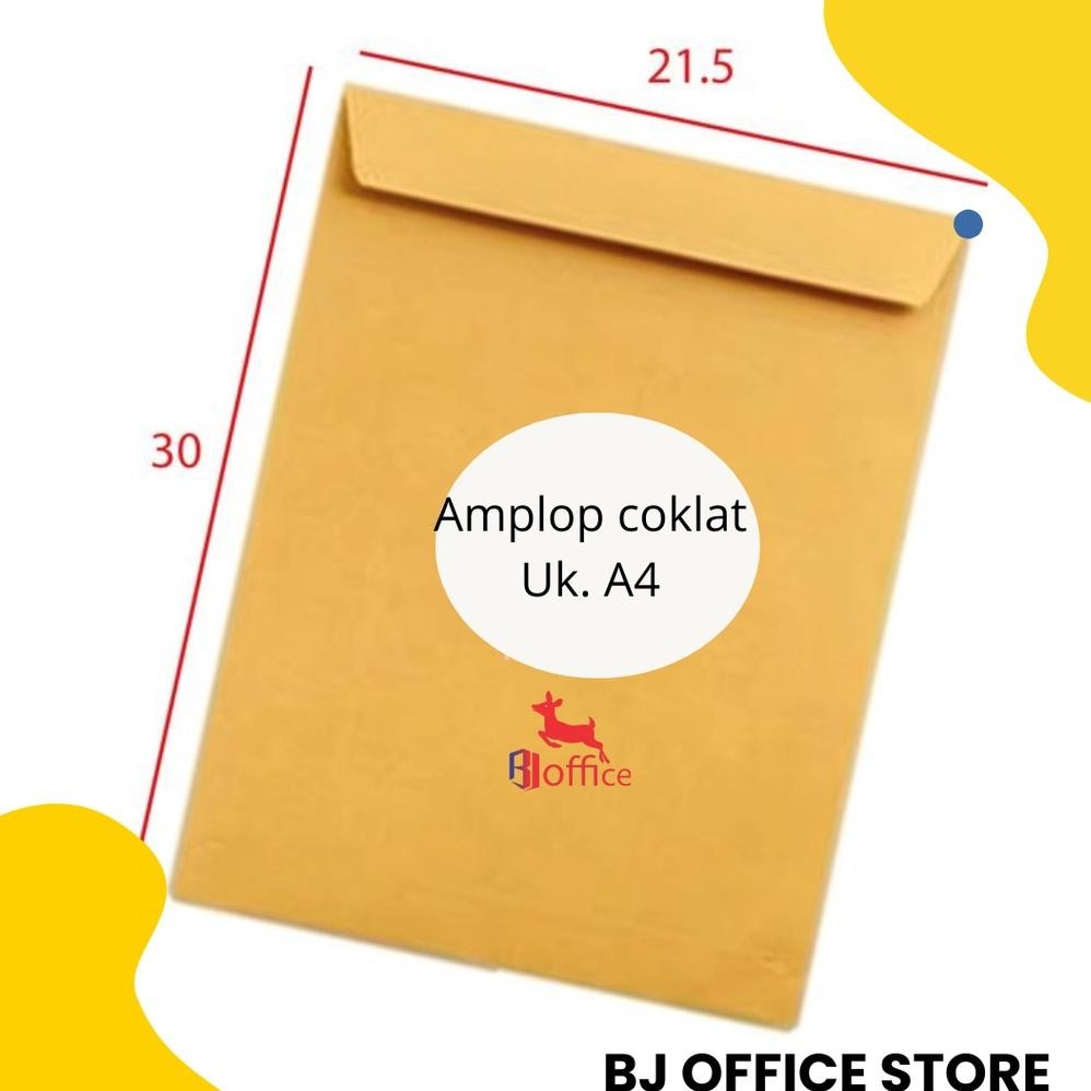 

Baru Amplop Coklat Polos Seal A4 Nirwana 1 Pack Isi 100 Lembar