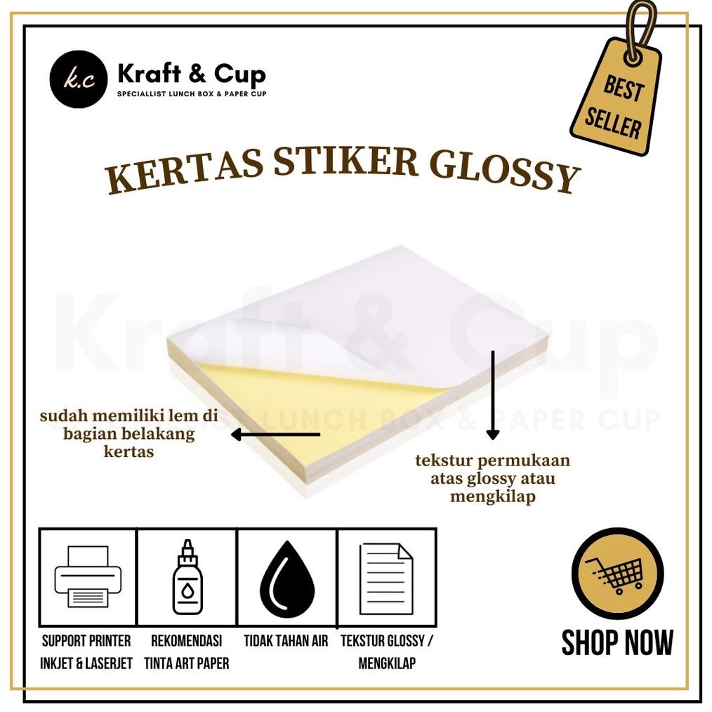 

Sale! Kertas Stiker Chromo A3 / A3Plus Glossy 30 Lembar Sticker Kertas Besar