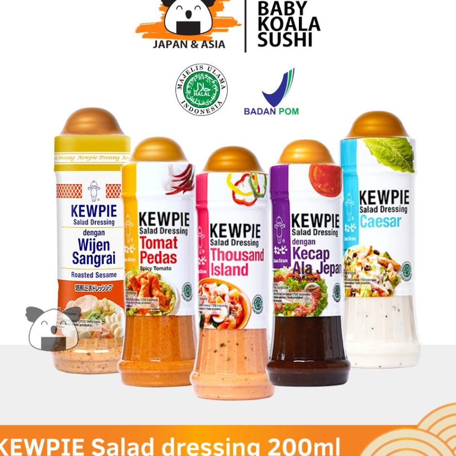 

Kewpie Salad Dressing 200 Ml Caesar Tomat Pedas Thousand Island Kecap Jepang Wijen Sangrai