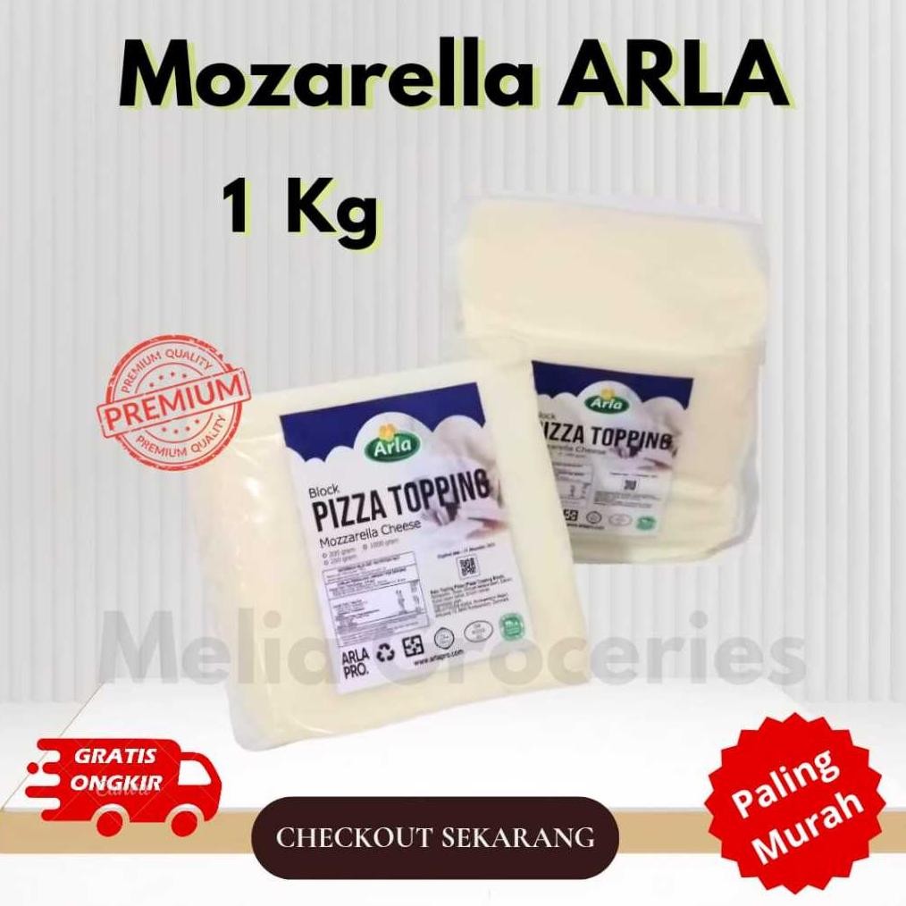 

Baru Keju Mozzarella Arla 1kg (Halal) - Mozarella Lumer untuk Pizza & Lasagna