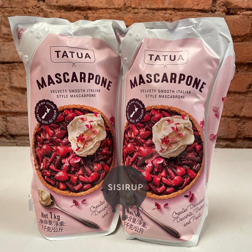 

Baru Tatua Mascarpone 1kg - Keju Mascarpone Halal Tiramisu Cream Cheese