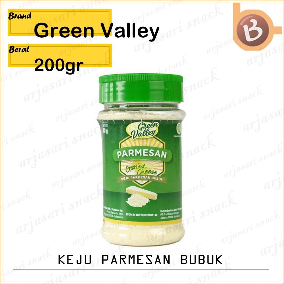 

Baru Green Valley Parmesan 200gr - Grated Parmesan Cheese Halal Import