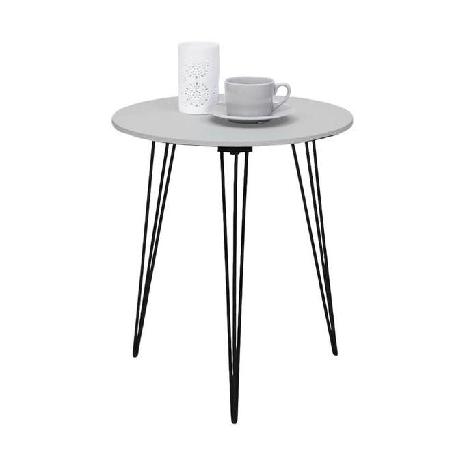 

Terlaris Selma Runa Meja Sisi - Abu-Abu/Hitam End Table Meja Kecil Aesthetic Meja Samping Serbaguna Small Table