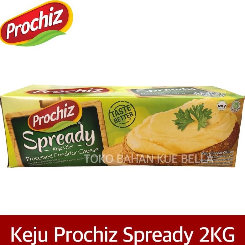

Baru Prochiz Spready 2kg - Keju Oles Siap Saji Cocok untuk Roti, Snack & Masakan