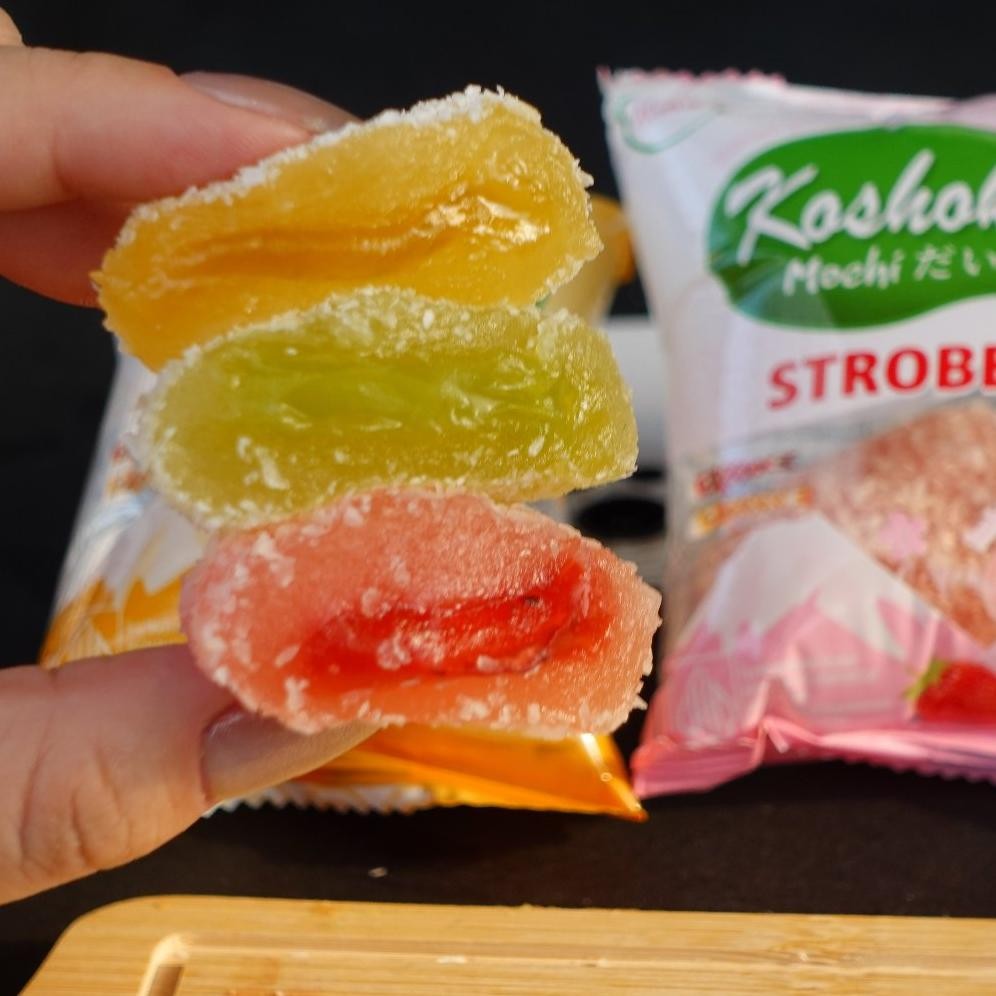 

Baru [HALAL] Mochi Koshoku 50 Pcs Japanese Style Soft Mochi Isi Aneka Rasa