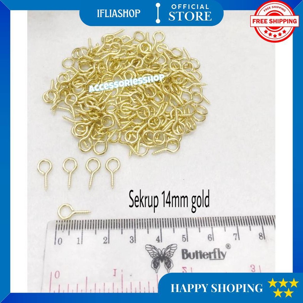 Sekrup Boneka/Sekrup Gantungan Kunci Sekrup Bahan Craft Kerajinan Tangan-144Pcs Termurah