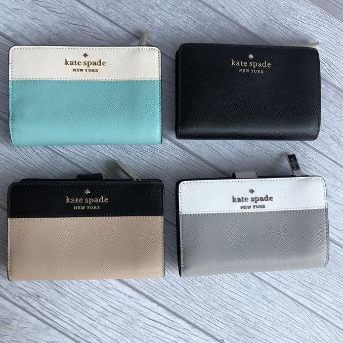 Murah Dompet Wanita Kate Spade Staci Medium Compact Bifold Wallet Original