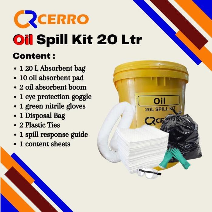 

Terlaris Cerro Oil Spill Kit 20 Liter Murah