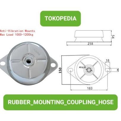 

Terlaris Rubber Engine Mounting 1000Kg-1200Kg Karet Mounting Genset Generator