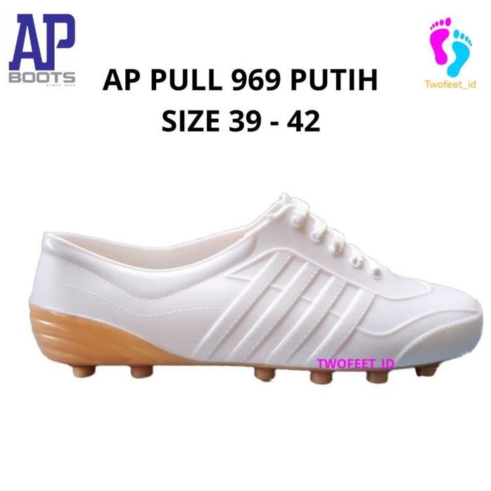 

Terlaris Sepatu Karet Ap Boots Multi Fungsi - Ap Bola 969 Putih - Ap Boots