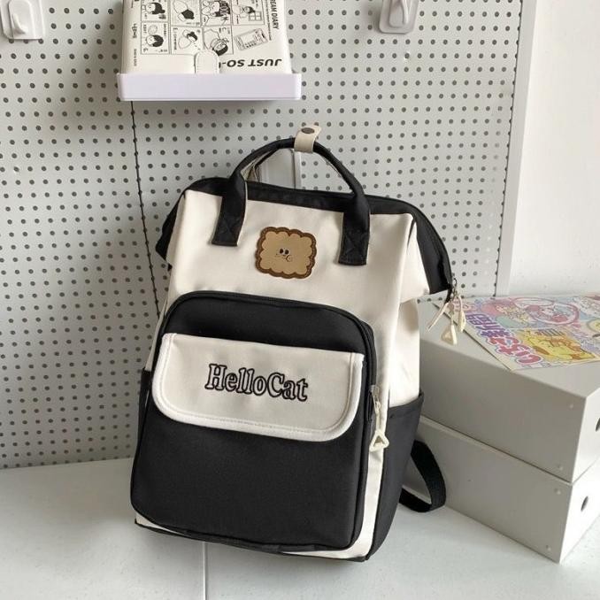 Sale [Cc35] Tas Ransel Sekolah Korea Style Tas Sekolah Waterproof Tas Kampus Wanita Ransel Tas Kampu