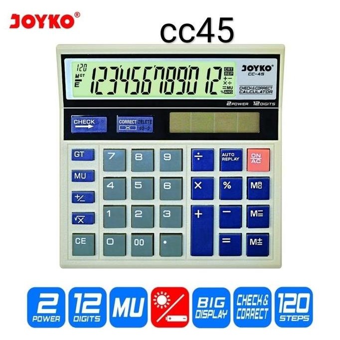 

restock kalkulator cc 45 joyko 12 digits check correct 120 step