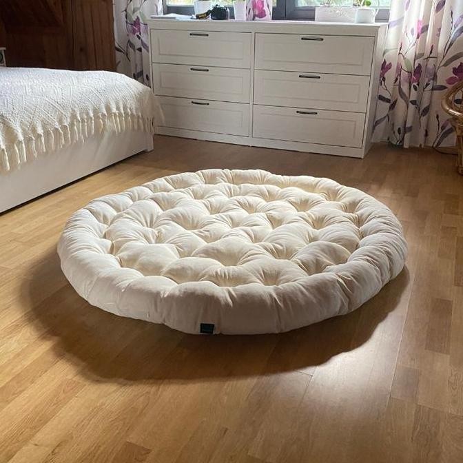 Bantal Alas Duduk lantai Kursi Sofa Bulat Besar Diameter 70cm