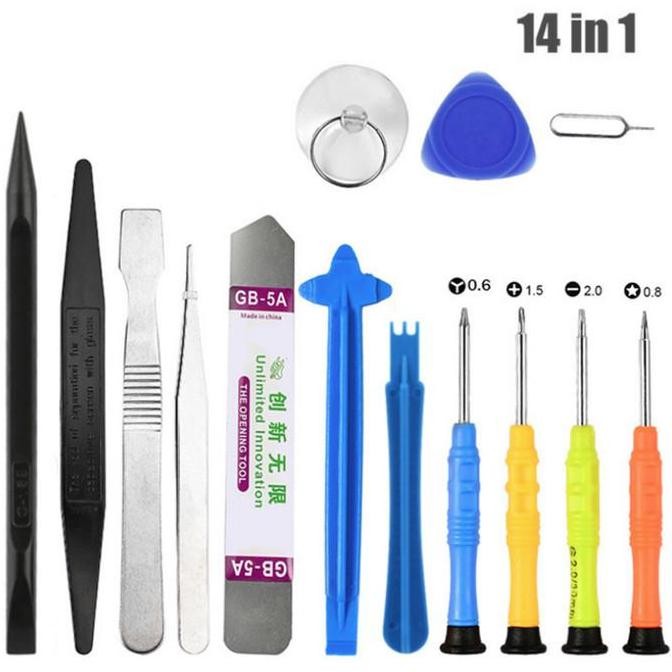 NEW SPESIAL Obeng Tool Set 14 in 1 for Apple iPhone 7 8 X XR XS 11 12