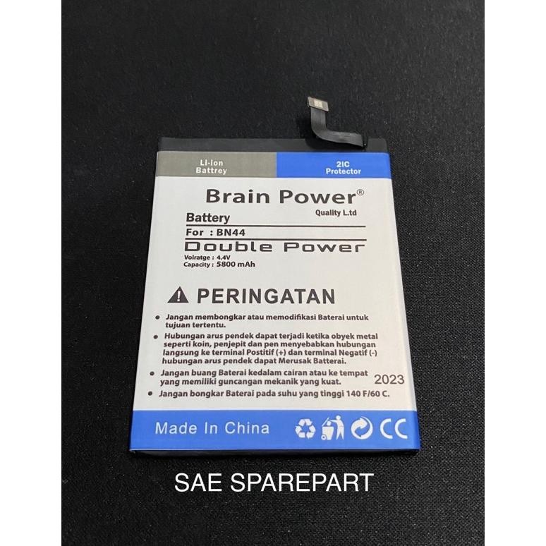 BATERAI BATRE BRAIN POWER BN44 XIAOMI REDMI 5 PLUS BN44 DOUBLE POWER