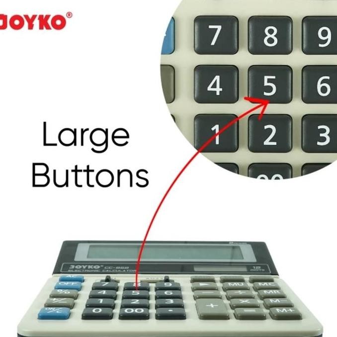 

restock KALKULATOR JOYKO CC-868 CALCULATOR 12 Digit Desktop CC868 Big Display