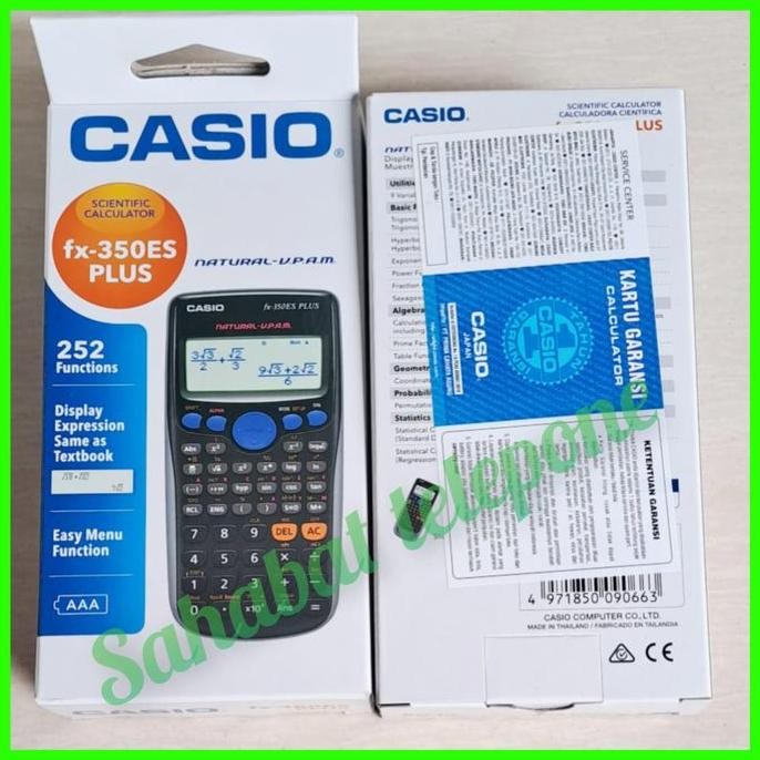 

restock Kalkulator Scientific CASIO FX-350ES PLUS(Original)
