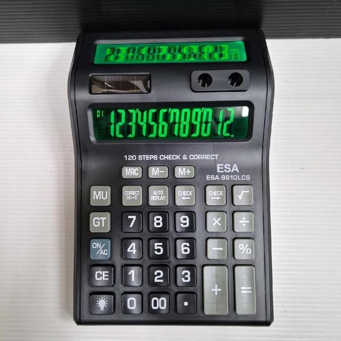 

restock Kalkulator Dagang LED 12 Digit Baterai AAA - Stationery Calculator