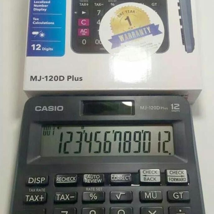 

restock kalkulator calculator casio dagang mj-120d plus mj12d original resmi
