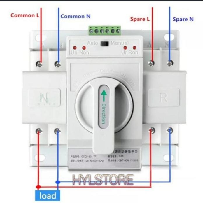 

Terlaris Automatic Transfer Switch Genset Ats 220 Volt 63 Ampere 13860W