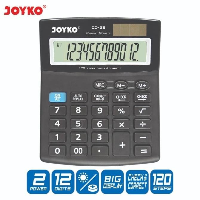 

restock Calculator / Kalkulator Joyko CC-39 / 12 Digits / Check Correct new