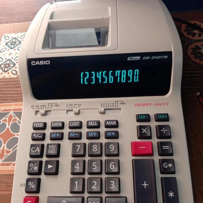 

restock Kalkulator casio dr- 240tm 14 digits