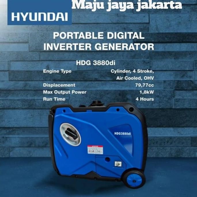 

Terlaris Genset Generator Inverter Hyundai Hdg 3880Di New Electric Starter