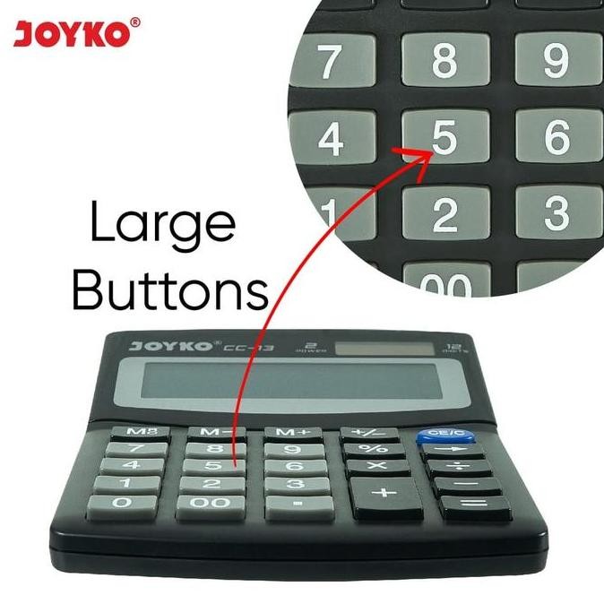 

restock Joyko CC 13 Calculator Desktop Meja Kalkulator Check Correct CC-13 12 Digits