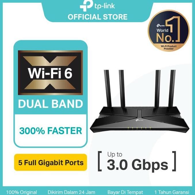 Tp-Link Archer Ax53 Wi-Fi 6 Router Ax3000 Dual Band Gigabit Ofdma Mu-Mimo Wireless 4Antennas Intel D
