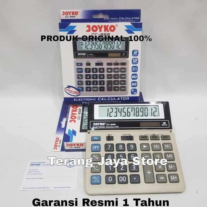

restock Kalkulator Joyko 868 Calculator JOYKO CC868 Kalkulator 12 Digit Joyko 868