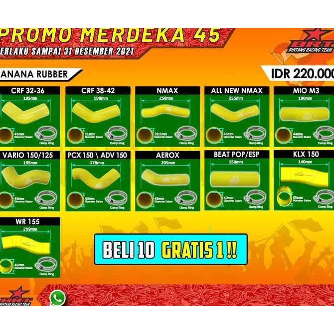 VELOCITY VARIO 125 150 BRT - VELOCITY BANANA BRT VARIO 125 150