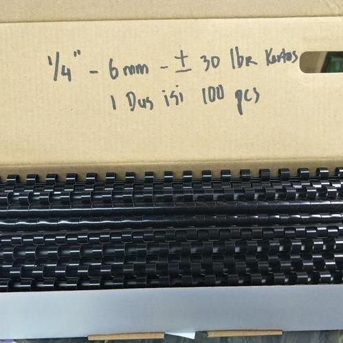 

ready !!! Spiral Plastik JILID 1/4 inch 6mm FOLIO 23 Lubang Ring Jilid plastik