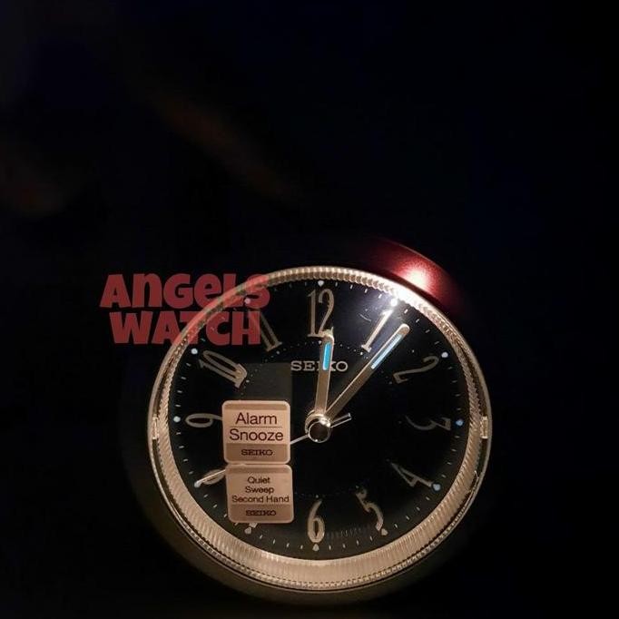 jam weker seiko glow in the dark qhe180 jam meja weker seiko