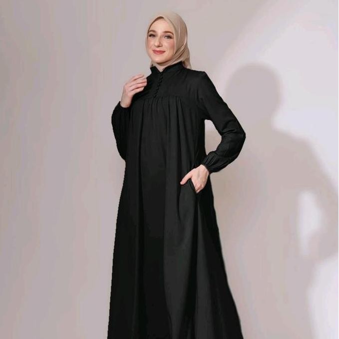 Azka dress gamis simple toyobo fodu