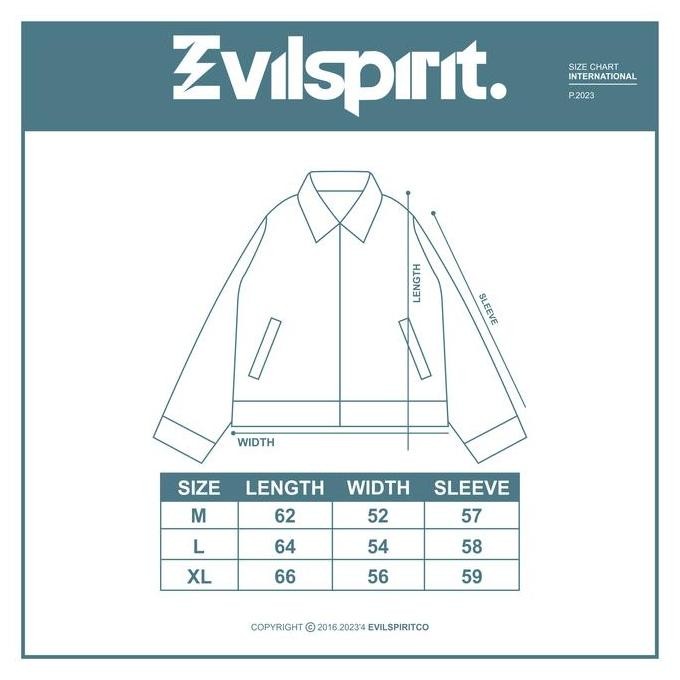 Promo Evilspirit Work Jacket -  Liora Black Unisex Jaket Atasan Panjang Pria Zipper Casual