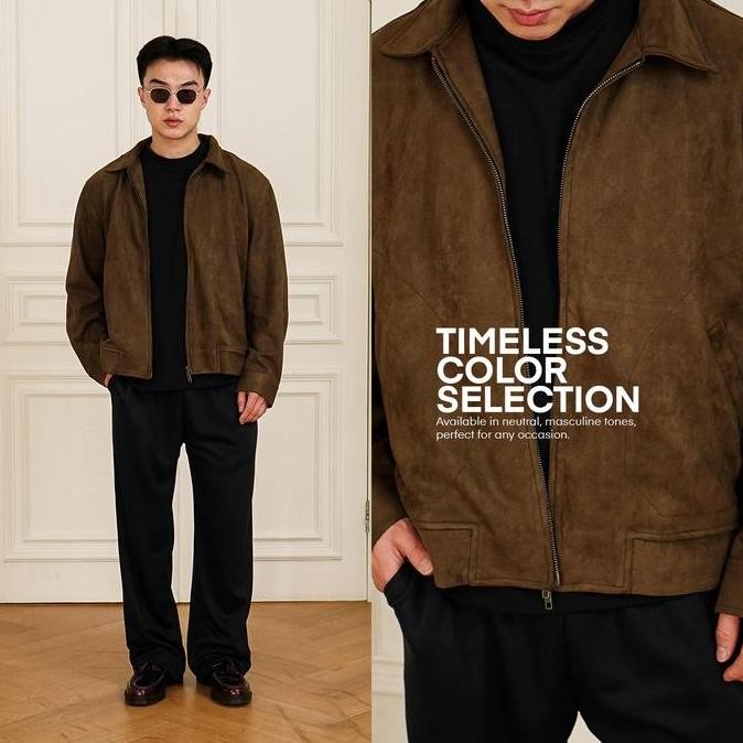 Grosir Downtown City Suede Jacket