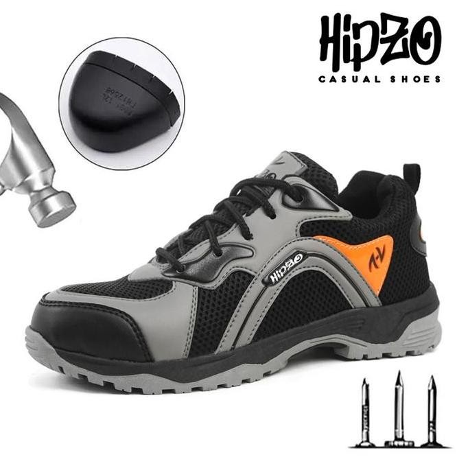 

Terlaris Hipzo Sepatu Sporty Safety M 65 Original Ujung Besi Untuk Pria Kerja Pabrik Proyek Tambang