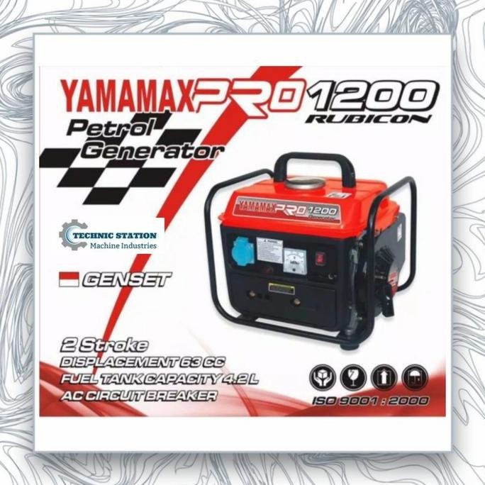 

Terlaris Genset / Petrol Generator 2Tak Yamamax Pro Bensin Campur 1200 Rubicon