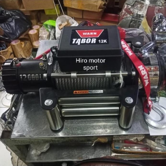 winch warn tabor 12k steel rope
